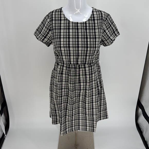 RVCA Mavis Mini Dress Black and White A-Line Mini Dress size S NEW - Picture 6 of 13